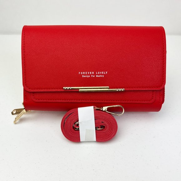 Red Cross Body Wallet - Effortlessly Stylish and Casual - Picture 3 of 6